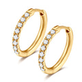 Cubic Zirconia Hoop Earring