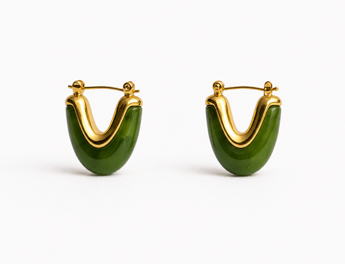 Verde Hoop Earring