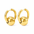 Sphere Pendant Drop Earrings