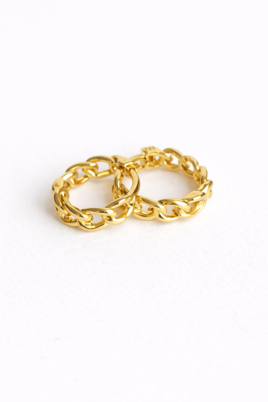 Petite Chain Huggies Gold Plated