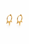 Small Spike Hoop Earrings