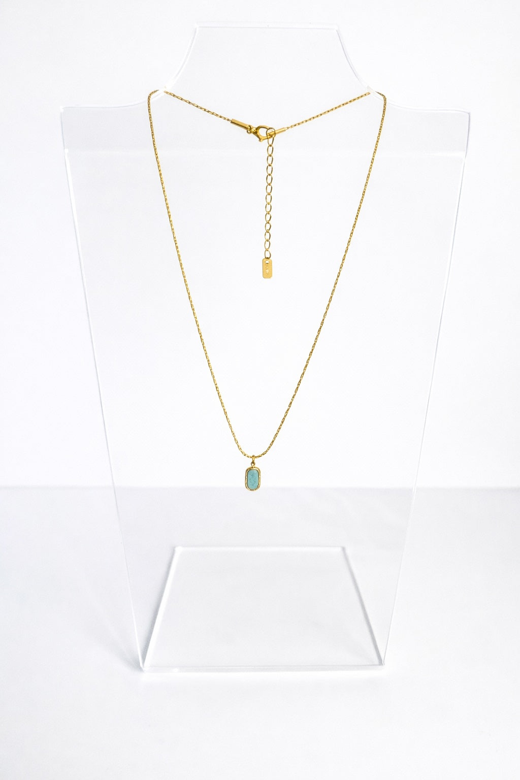 Turquoise Natural Stone Pendant Necklace