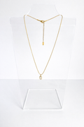White Natural Stone Pendant Necklace